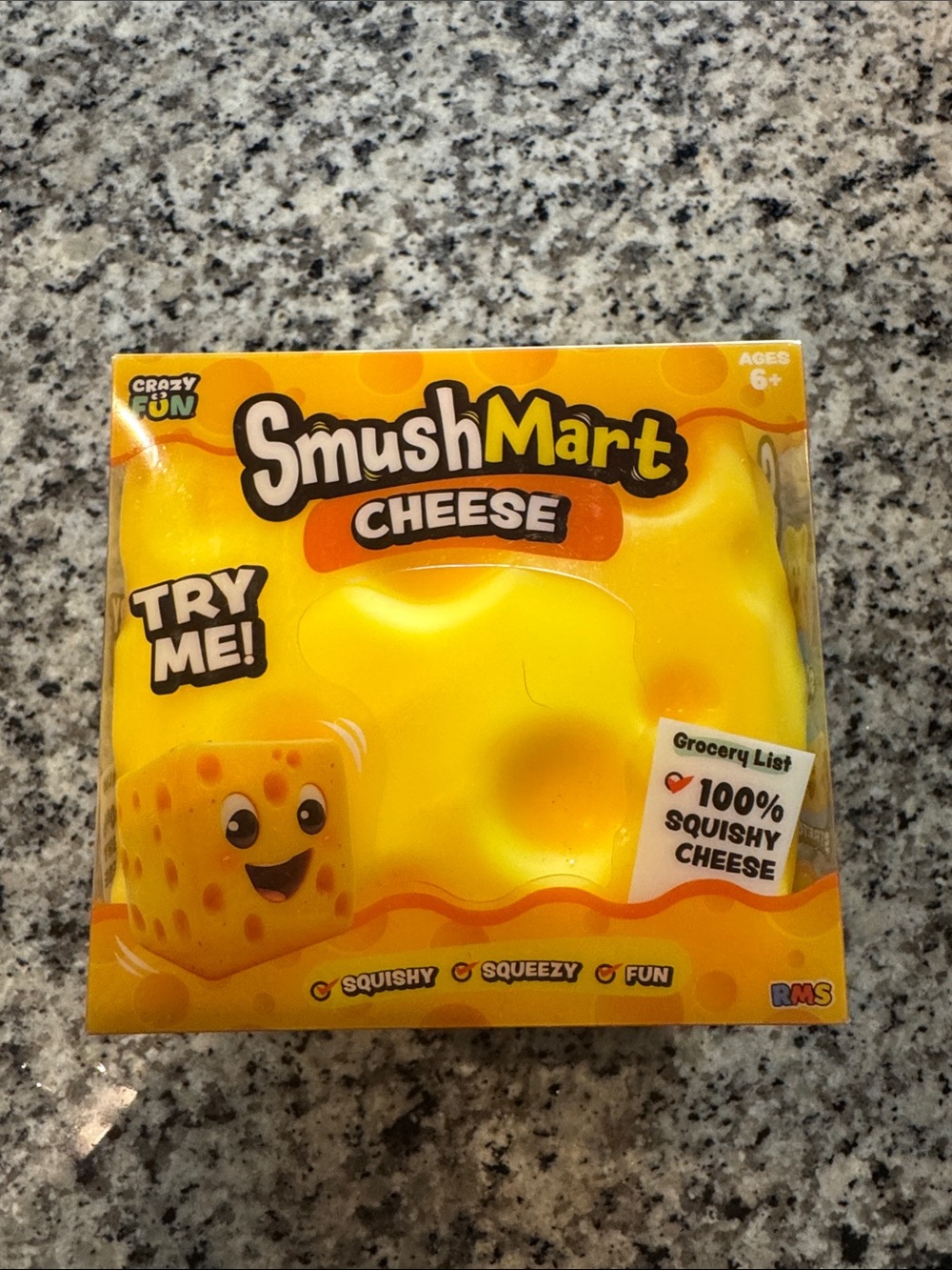 Cheese Squishy Toy - Yellow